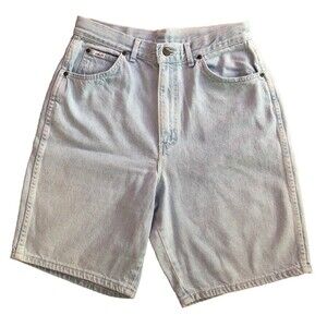 VTG Chic Ultra High Rise Bermuda Denim Shorts Waist Sz 30" Light Wash Jorts USA